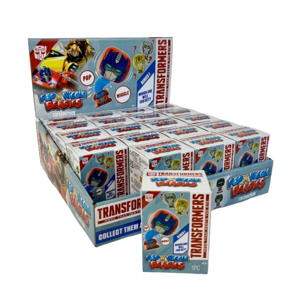 ZZZ FC TRANSFORMERS Pop N Wiggle Bendies 8cm In espo da 20pz